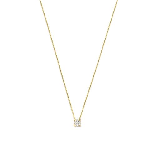 Isabel Bernard Mittellange Halskette De la Paix Hanaé 14 karat necklace | diamond 0.08  Gold