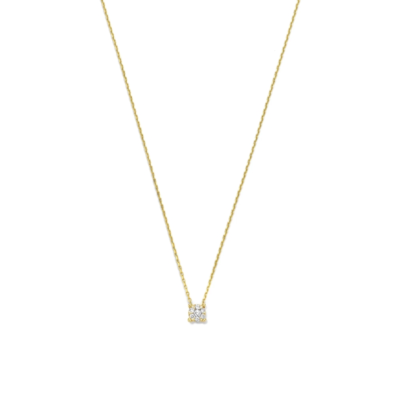 Isabel Bernard Collier moyen De la Paix Hanaé 14 karat necklace | diamond 0.08  Gold