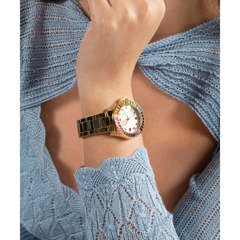 Guess Quarzuhr Quarz-Analoguhr Gd Opaline gold(Image 2)