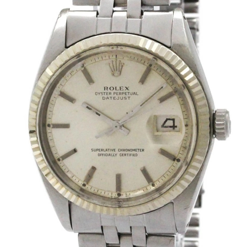 Rolex Automatikuhr Datejust Silber
