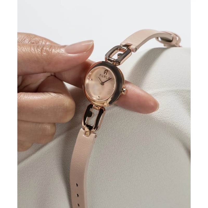 Furla Quarzuhr Quarz-Analoguhr Furla Arco Chain rosa(Image 3)