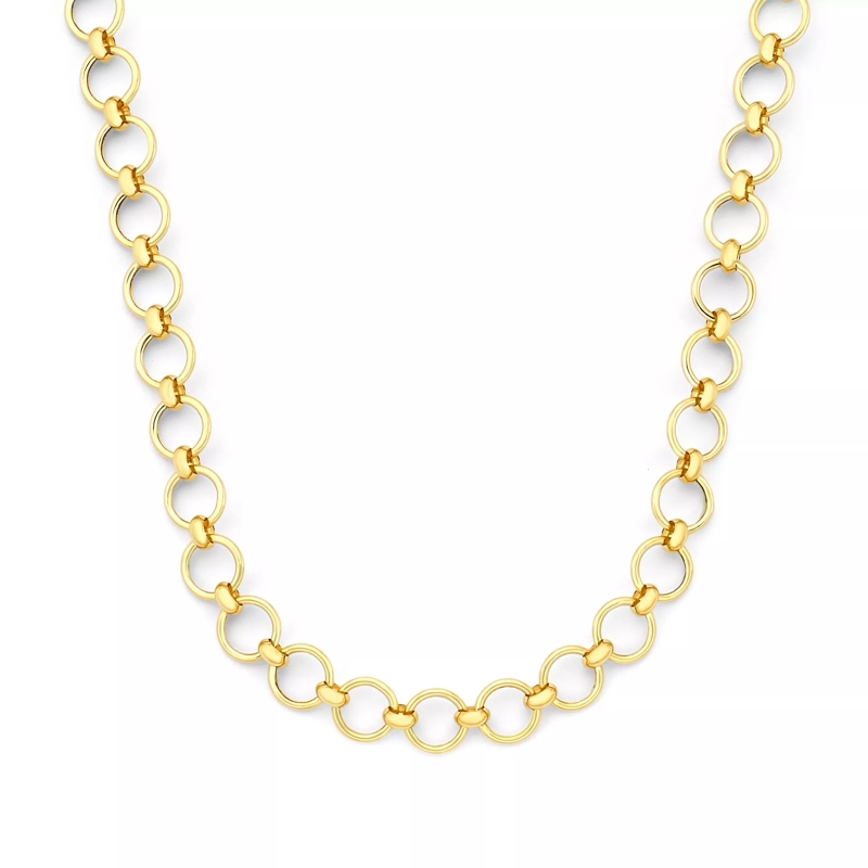 Isabel Bernard Collier court Belleville Axelle 585 Gold Kette Gold