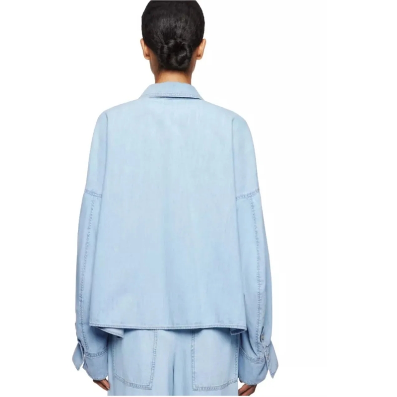 DRYKORN Chemisier Drykorn Oshia Blouses Lichtblauw 260226 Oshia blau(Image 3)