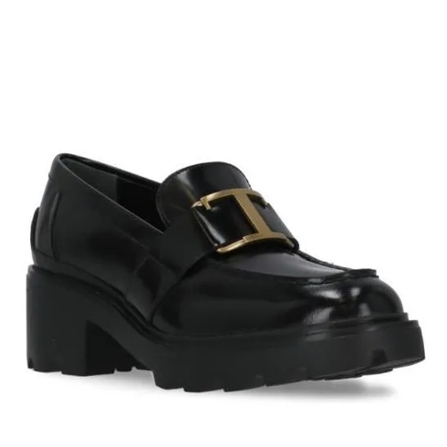 Tod's Leather Loafers Black Low-Top Sneaker