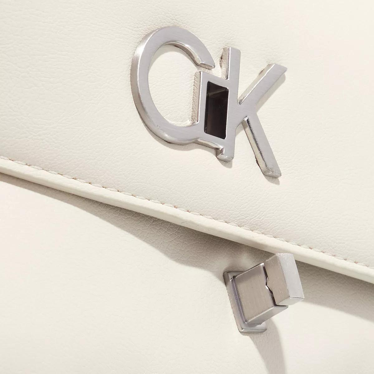 Calvin Klein Crossbody bags Re-Lock Double Gusett Xbody in crème