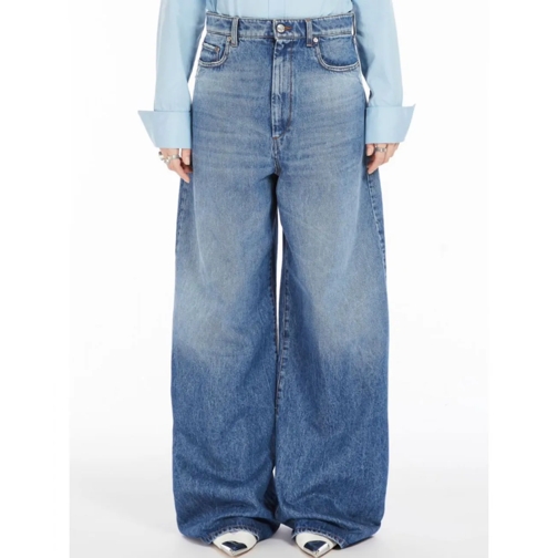 Sportmax Boyfriend Jeans SPORTMAX Baggy Jeans mit weitem, ausgestellten Bei mehrfarbig