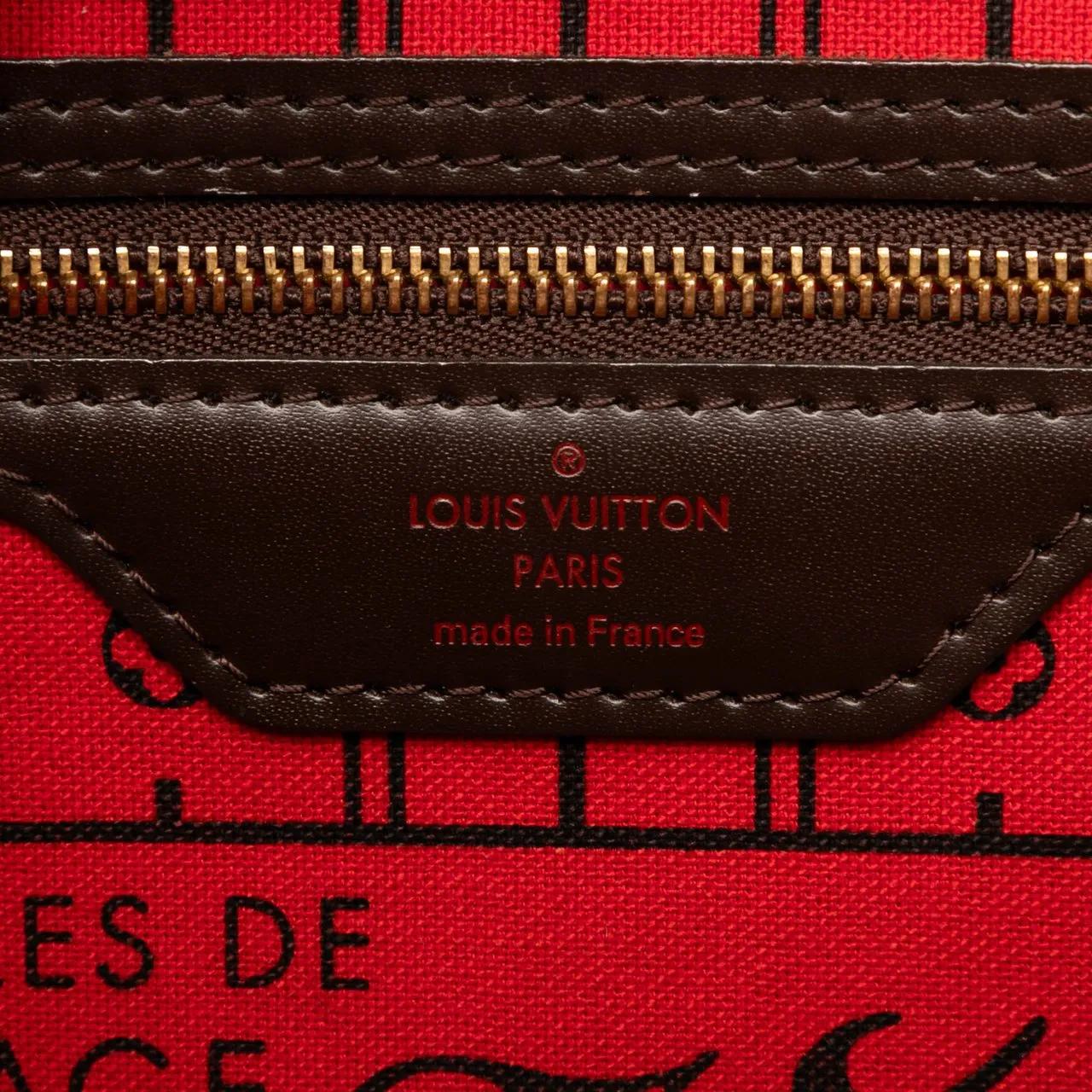 Thumbnail - Louis Vuitton Shopper - Damier Ebene Neverfull PM - Gr. unisize - in Braun - für Damen