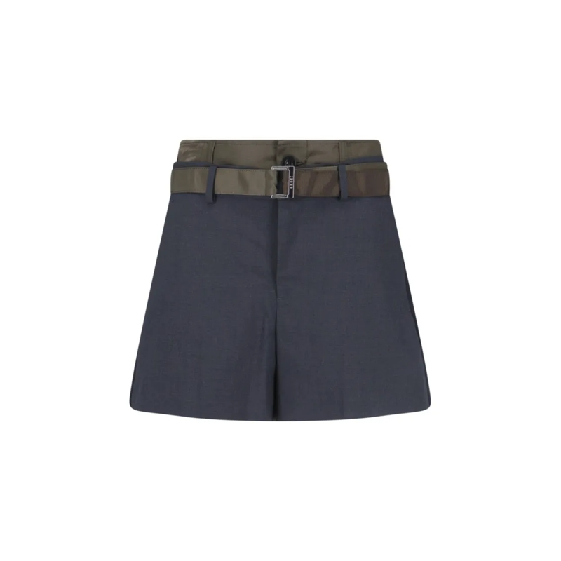 Sacai Legere Shorts Tailored Grey Trousers With Straight-Leg Cut And M Grey