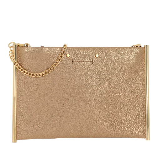 Chloé Roy Mini Clutch Leather Gold Crossbody Bag