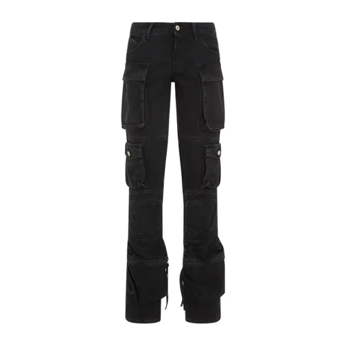 The Attico Black Cotton Essie Jeans Black 