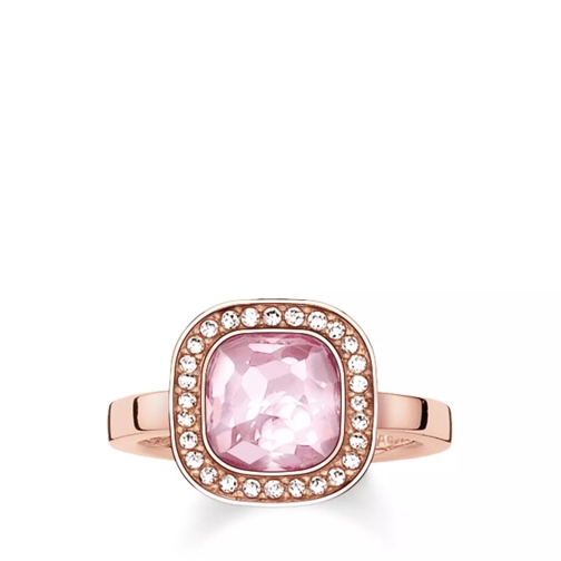 Thomas Sabo Solitaire Ring Cosmo Rose Gold Pink Solitaire Ring