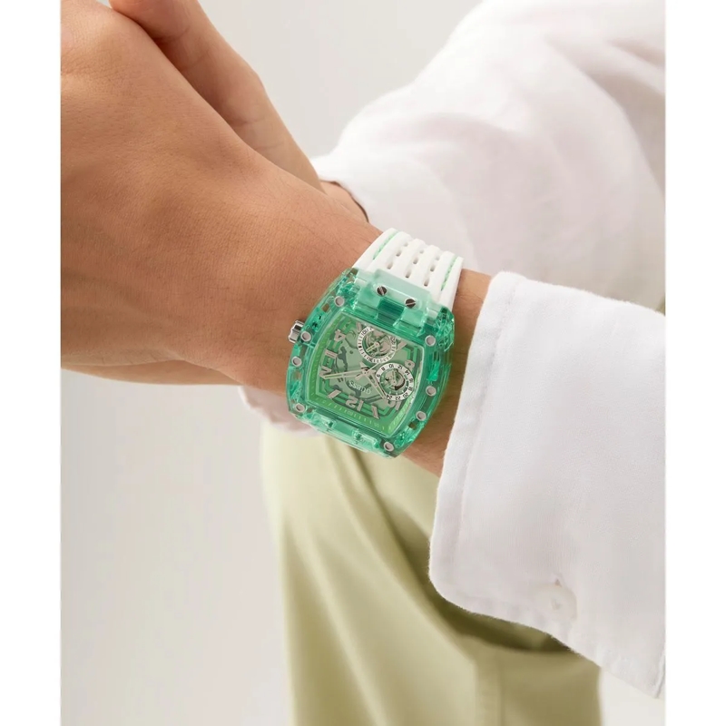 Guess Quarzuhr Quarz-Analoguhr Phoenix weiss(Image 6)