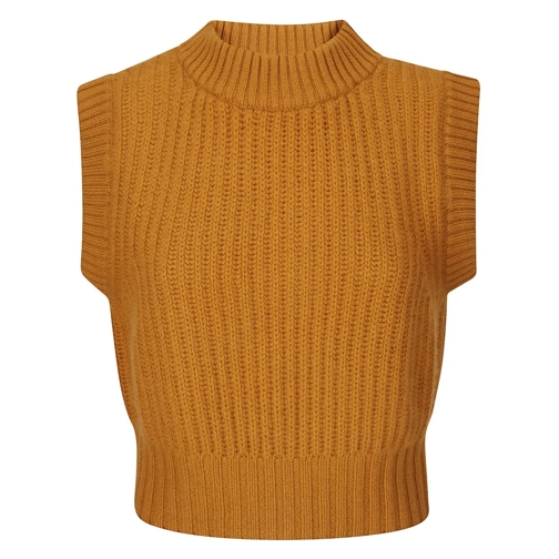 Be You Pull Cashmere Vest Orange