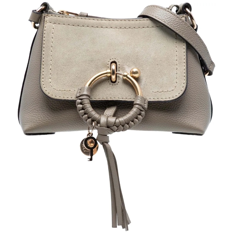 Chloé Schultertasche Mini Leather Joan Satchel braun