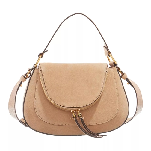Coccinelle Sole Suede Toasted Satchel