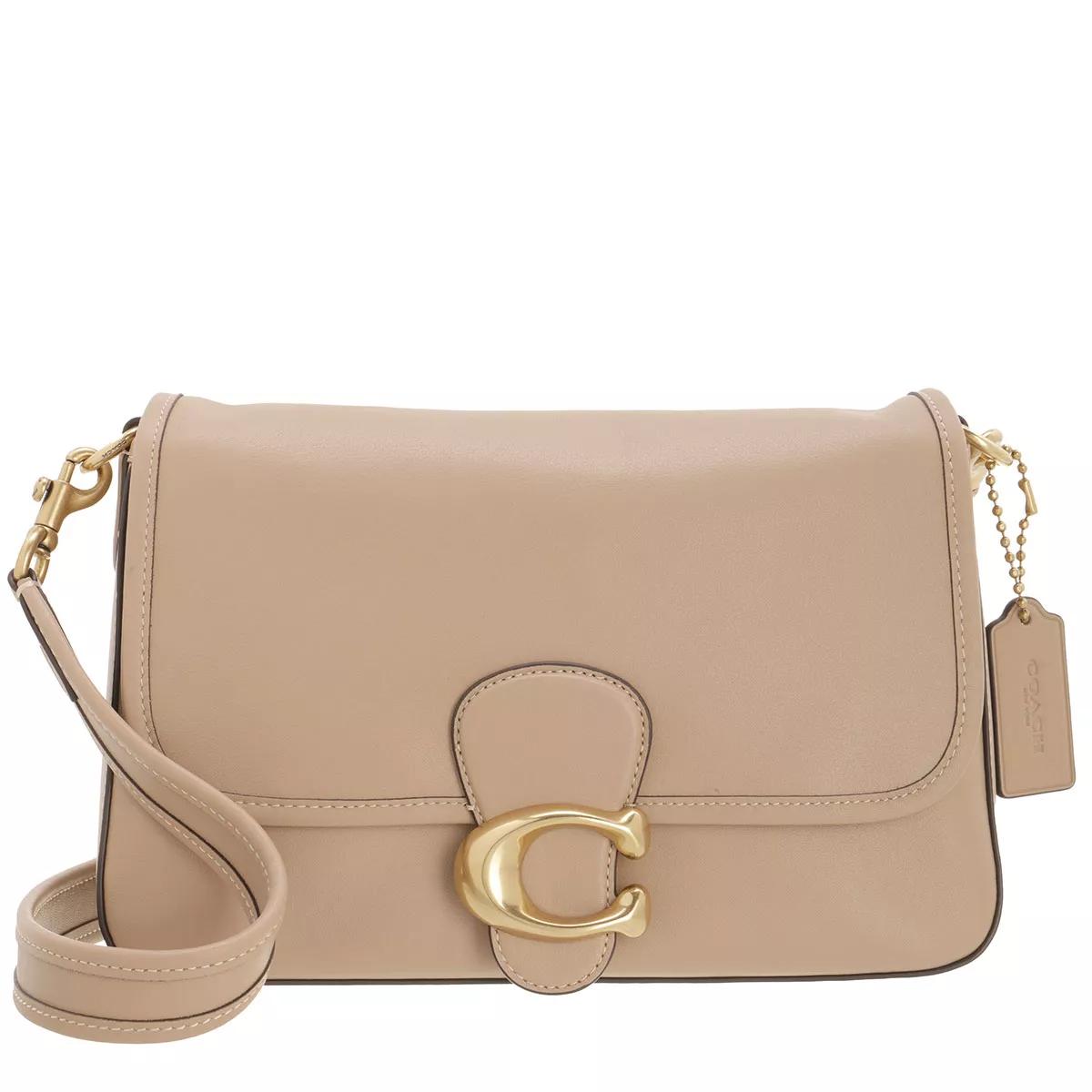 COACH Soft Tabby Leather Shoulder Bag with Removable Crossbody