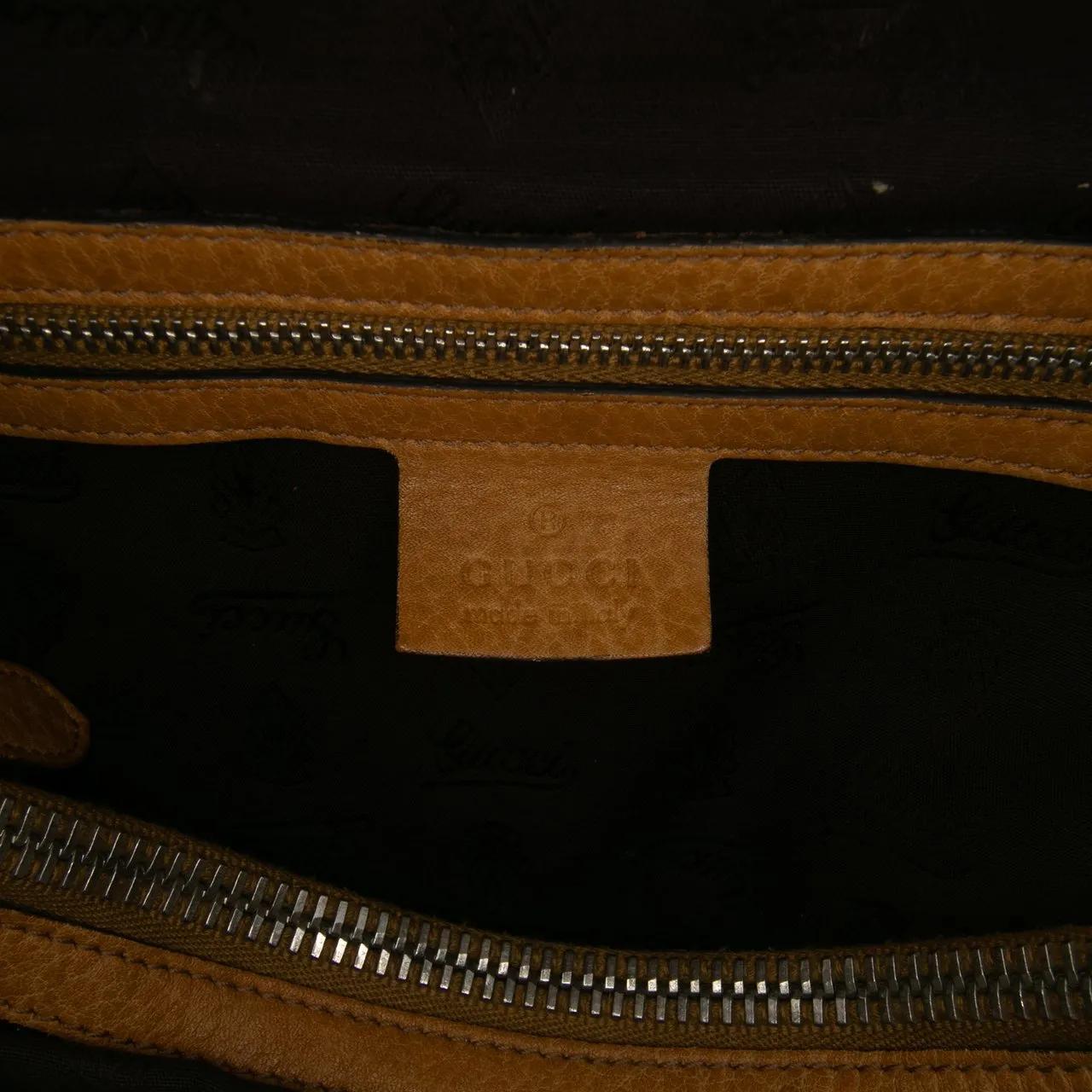 Thumbnail - Gucci Shopper - Medium GG Canvas Bamboo Libeccio Tote - Gr. unisize - in Braun - für Damen