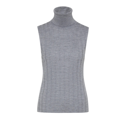 SEM PER LEI Rollkragenpullover ROLLI RIPPE O.A 116 LIGHT GREY