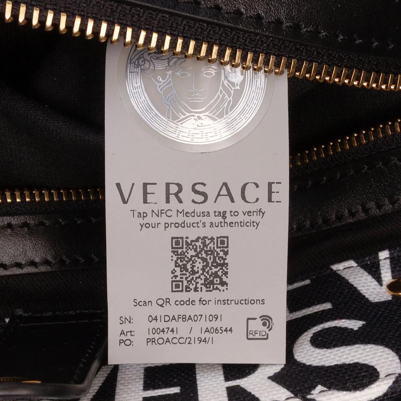 Thumbnail - Versace Shopper - Canvas Logo Print Tote - Gr. unisize - in Schwarz - für Damen