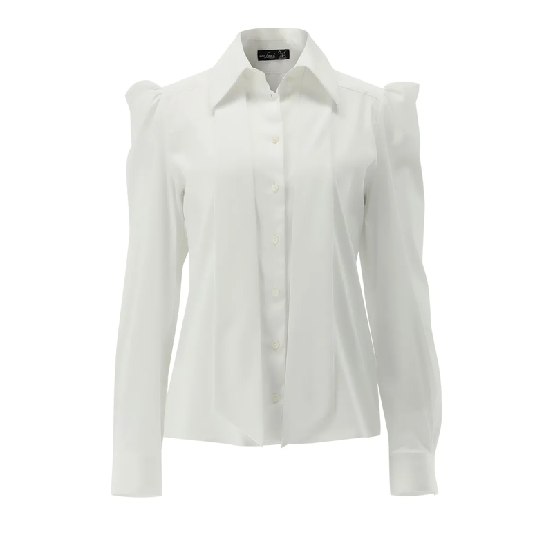 VAN LAACK Bluse Bluse Modern Fit Uni weiss