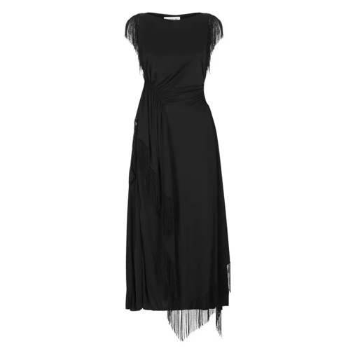 Lanvin Black Viscose Long Dress Black 