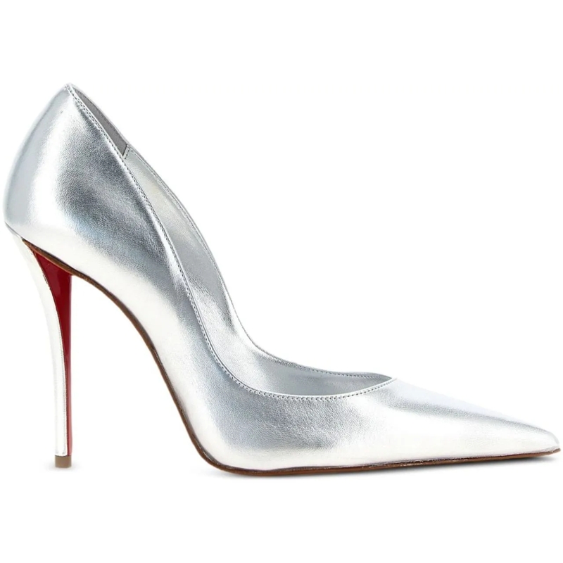 Christian Louboutin Pumps With Heel Silver silber