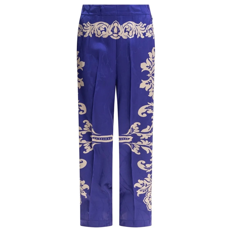 Etro  Straight-Leg Trousers In Rich Blue Blue