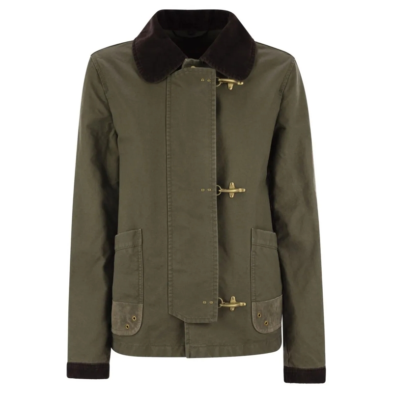 Fay  Mini 3Ganci - Fabric Jacket Green
