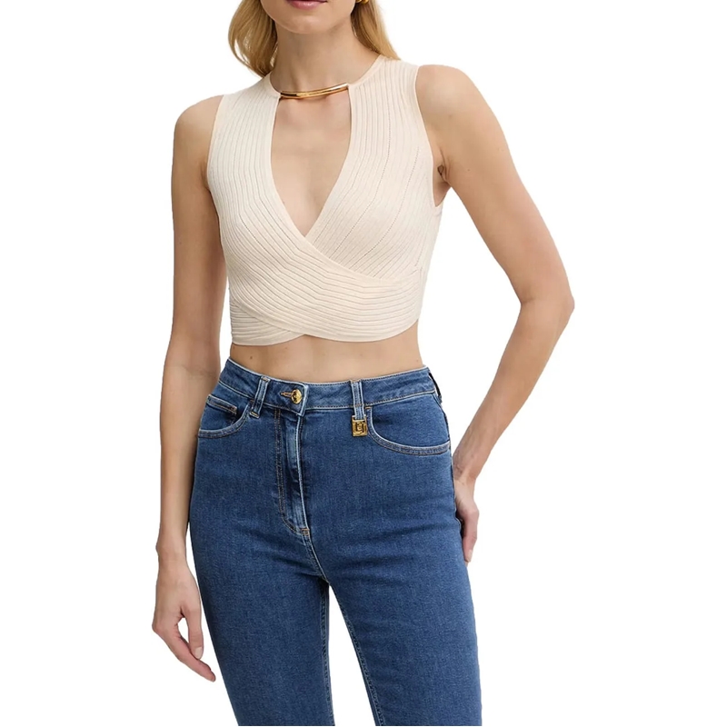 Elisabetta Franchi T-Shirt Tops White weiß(Image 3)