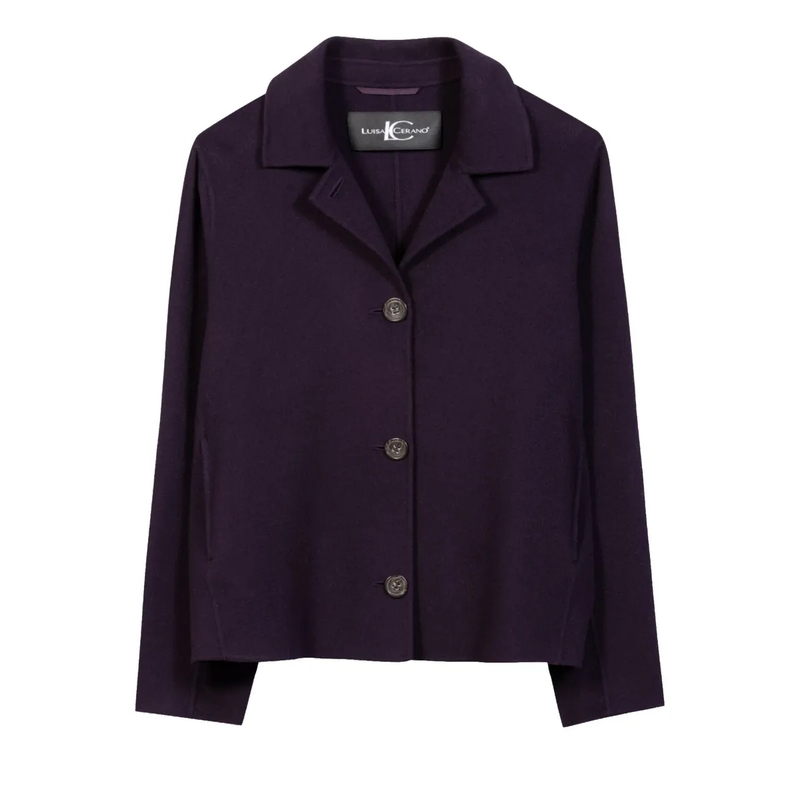 Luisa Cerano Overgangsjas Doubleface-Jacke plum