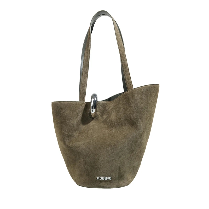 Jacquemus Shoulder Bag Le Bambola Moyen Khaki