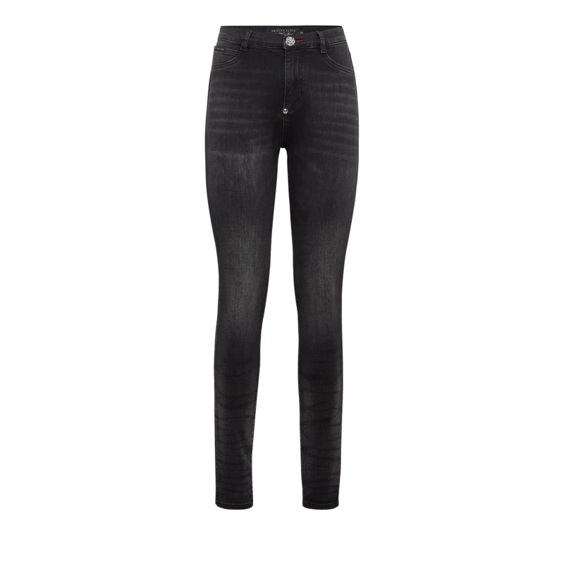 Philipp Plein Skinny-Leg-Jeans Jeggings grau