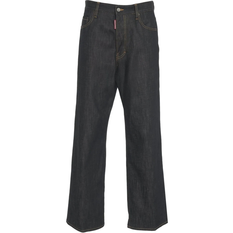 Dsquared2 Jeans Slim Fit Wide leg jeans 'Loose' schwarz