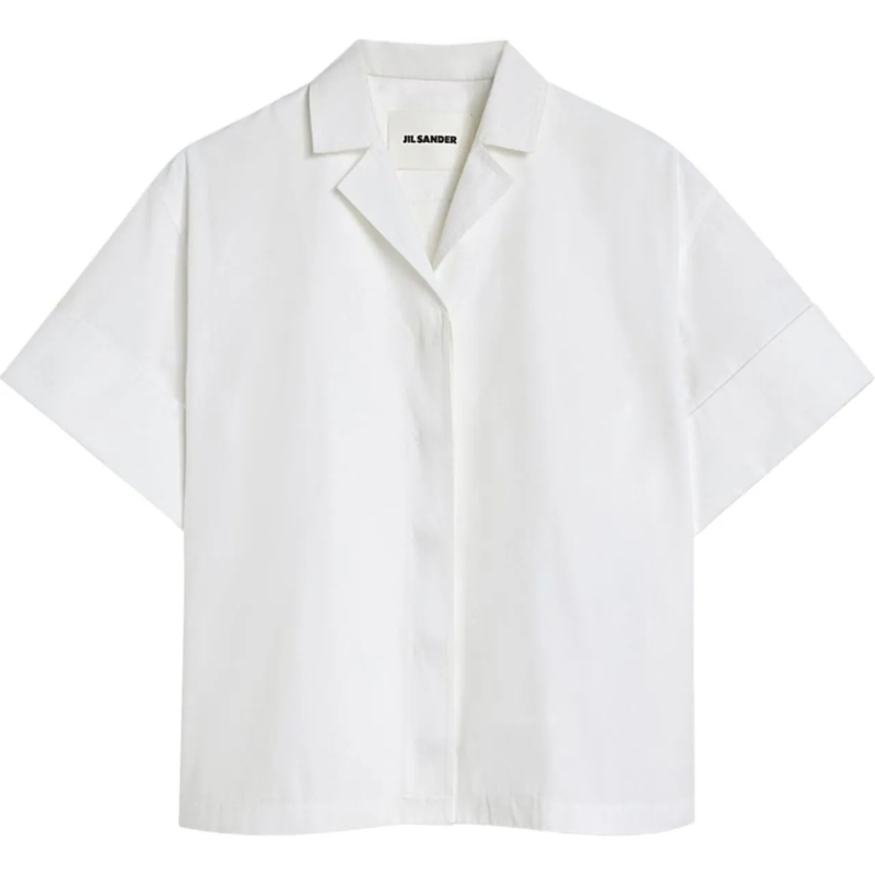 Jil Sander T-Shirt Origami Shirt Optic White weiß