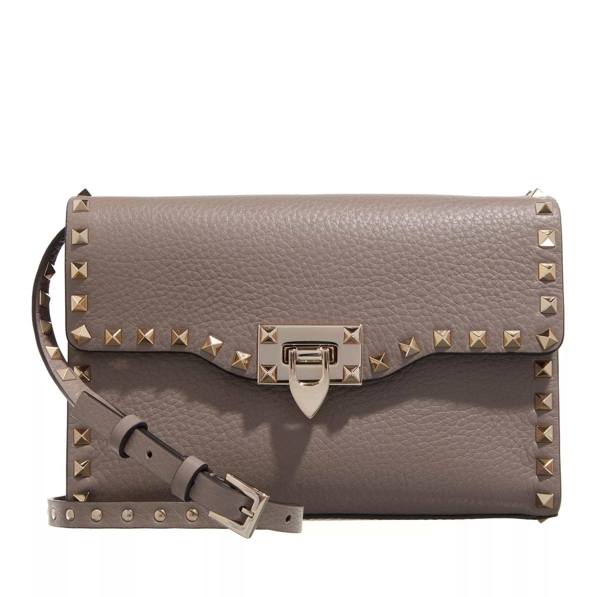 Valentino Garavani Clutches - Rockstud Small Crossbody Bag Pastel - Gr. unisize - in Grau - für Damen