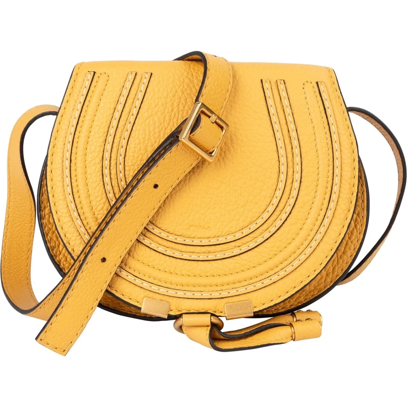 Chloé Tote Chloe Honey Gold Leather Marcie Crossbody Bag gelb