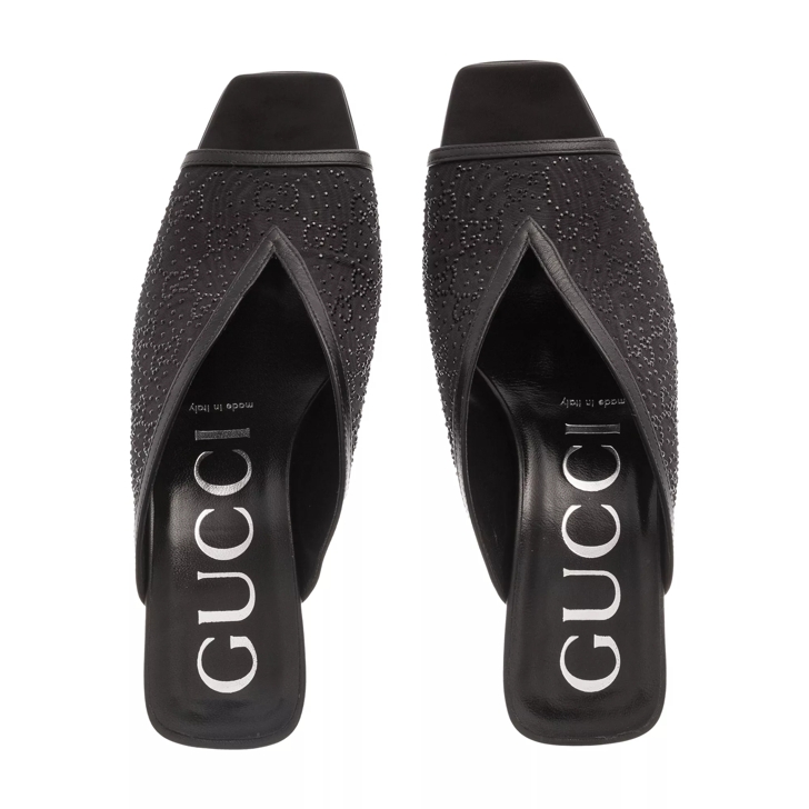 Gucci GG Slide Sandals Black Mule