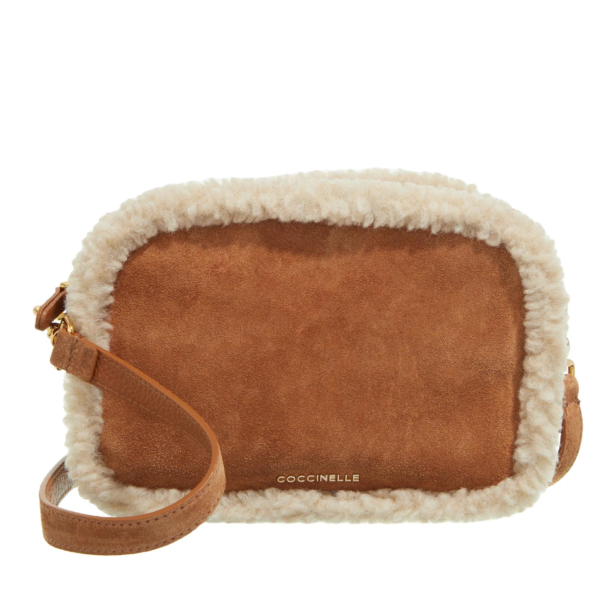 Coccinelle Crossbody Bags - Tebe Eco Shearling - Gr. unisize - in Cognacbraun - für Damen