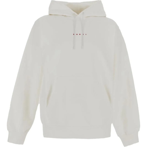 Marni  Cotton Hoodie weiß