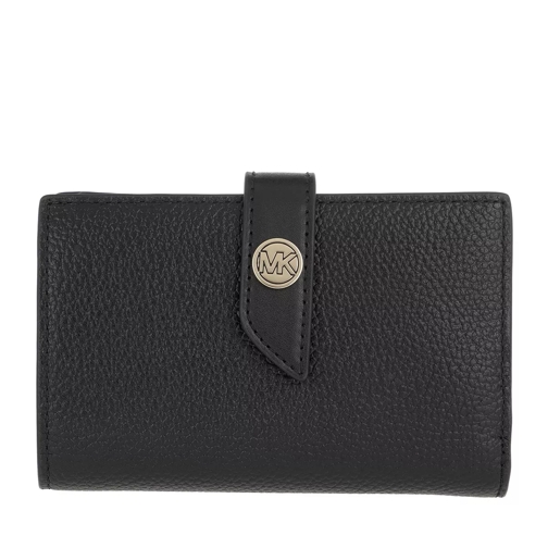 MICHAEL Michael Kors Charm Tab Wallet Black Bi-Fold Portemonnaie