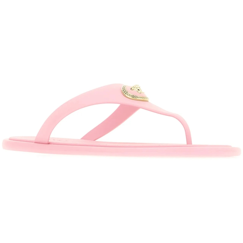 Versace Slides Versace Pink rubber thong sandals rose(Image 2)