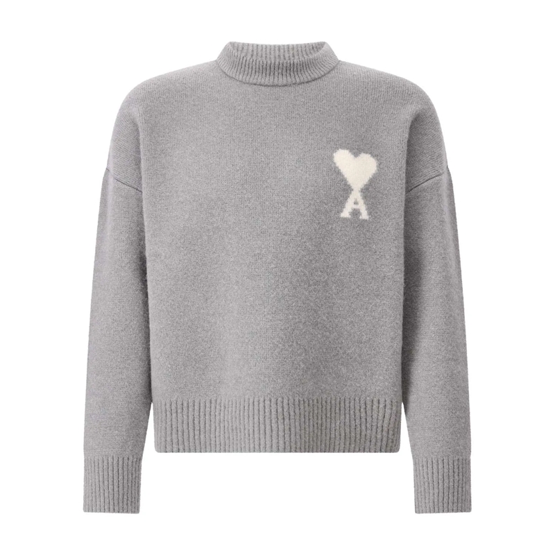 AMI Paris Pullover Pullover aus Alpaka-Mix Grau