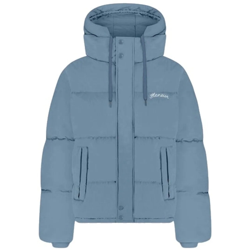 Flâneur Doudoune Signature Puffer Jacket | Light Blue blau