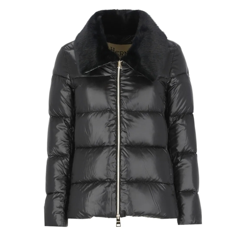 Herno Overgangsjas Quilted Down Jacket Black