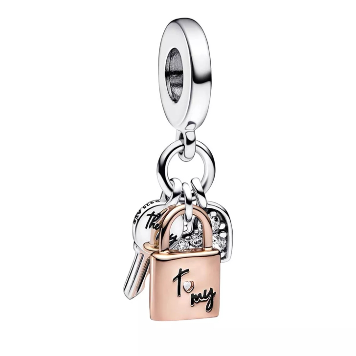 Pandora rose gold hot sale key charm