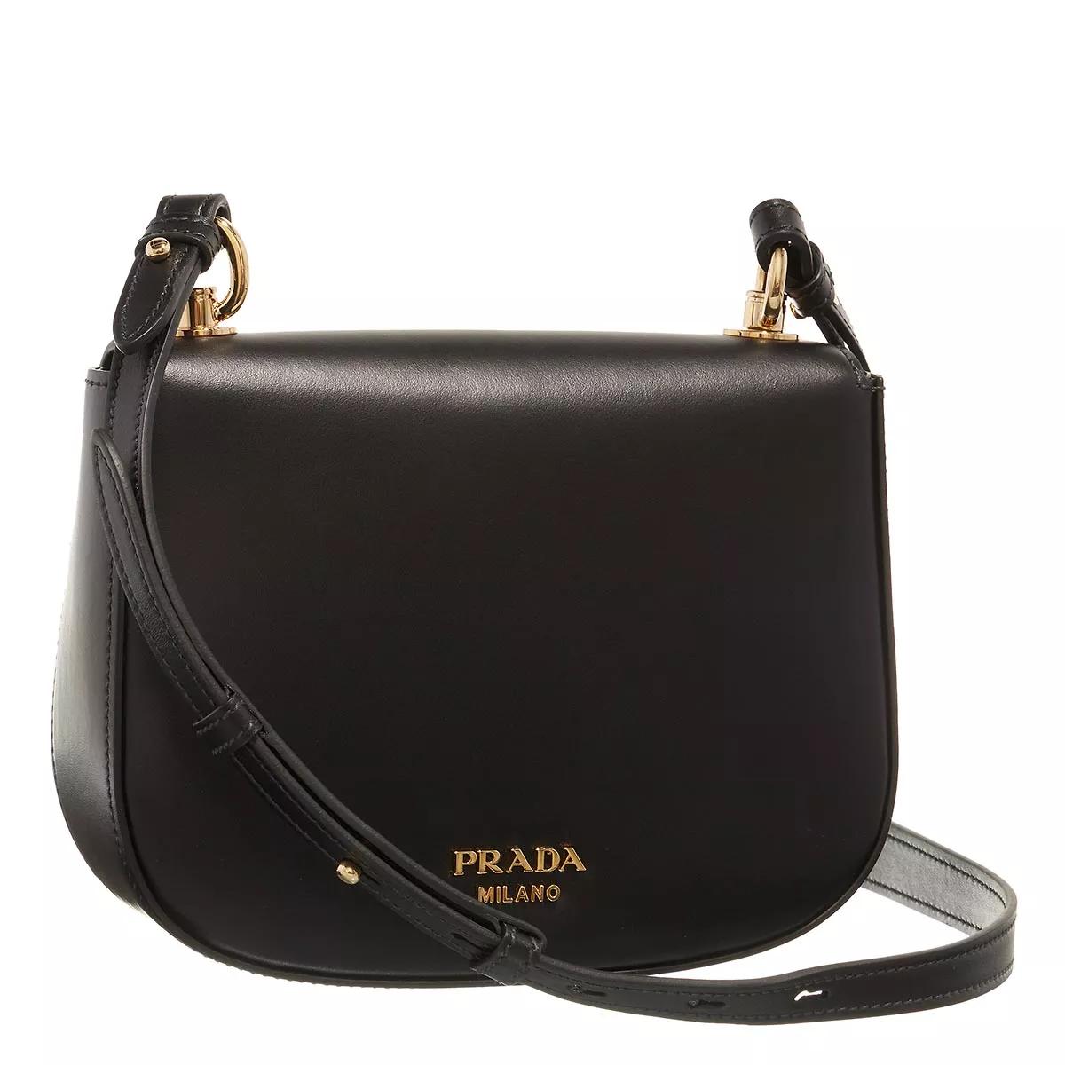 Black prada side online bag