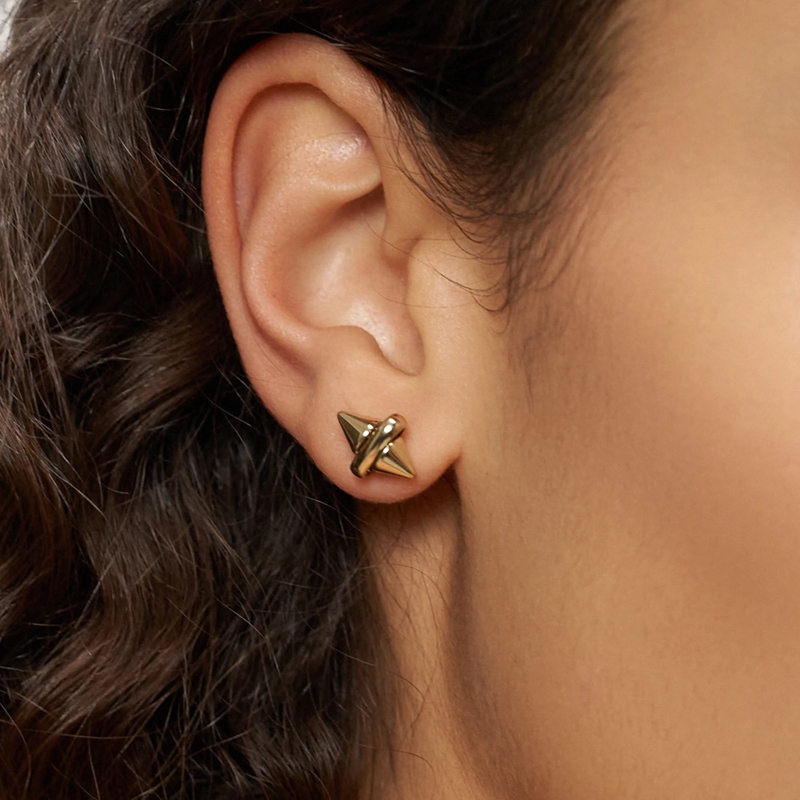 Liebeskind Berlin Ohrstecker Edelstahl Spikes gold(Image 2)