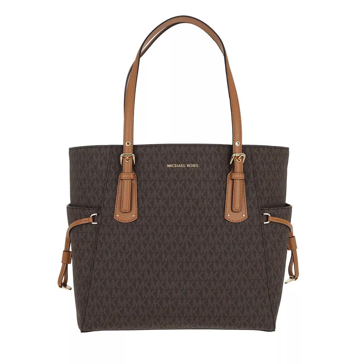 Sac michael kors beige best sale et marron