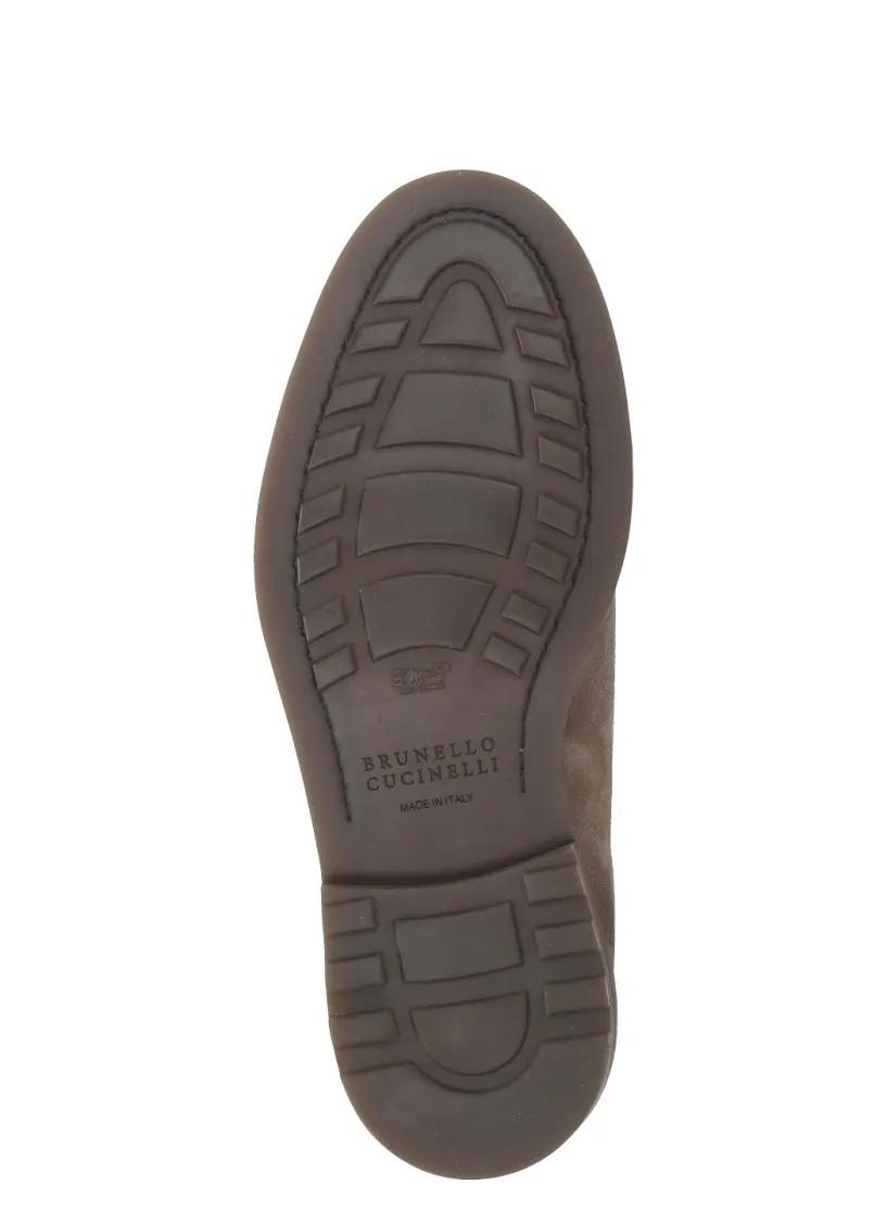 Thumbnail - Suede Leather Lace Up Shoes - Gr. 43 (EU) - in Braun