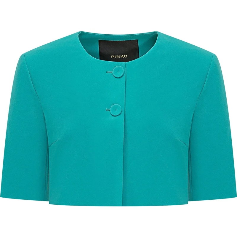 Pinko Blazer Spencer Platano Canvas grün